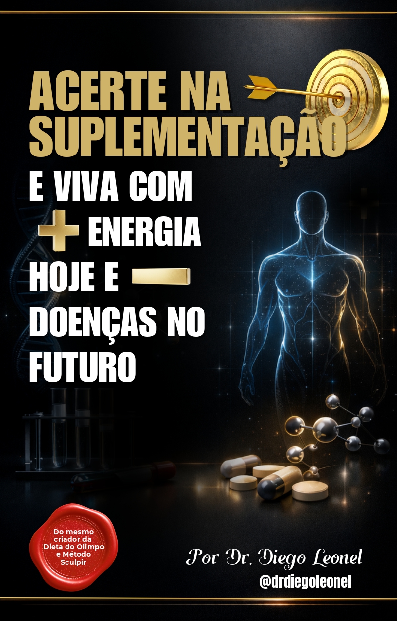 Capa do livro Acerte na Suplementação e viva com + energia hoje e - doenças no futuro