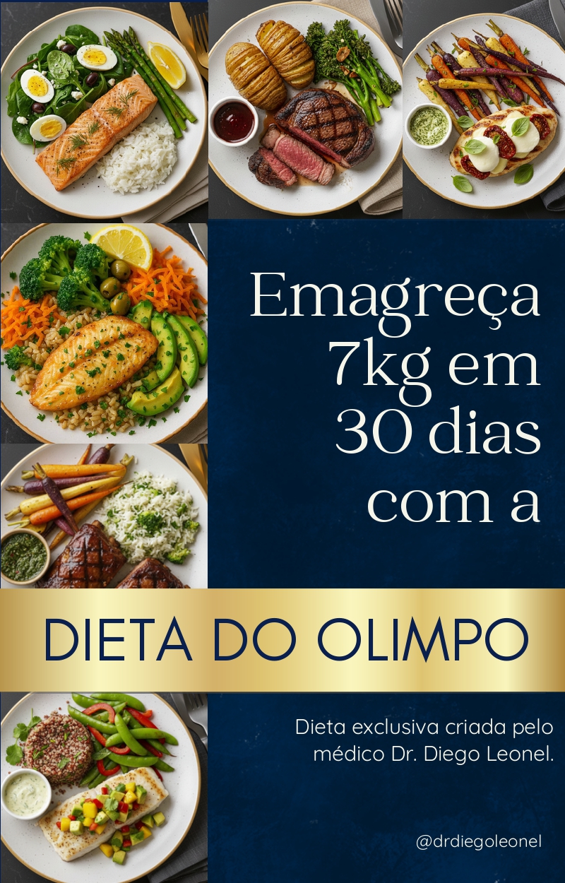 Capa do livro Emagreça 7 kg em 30 dias com a Dieta do Olimpo
